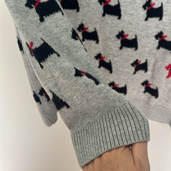 Charter Club Scottie Dog All-Over Print Sweater – Size Large - Picture 6 of 8